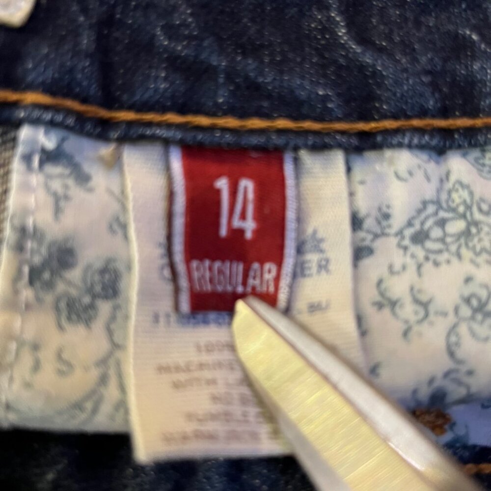 Stetson Womens City Trouser Jeans Size 14 Western Denim Used - Picture 8 of 13
